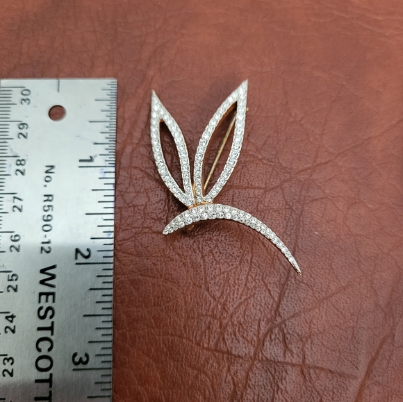 Vintage Signed Swarovski Butterfly Brooch! - Picture 7 of 8